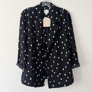 NWT Polka Dot Black Blazer